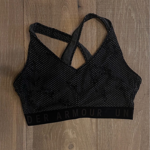 Under Armour Women's Dark Gray Sports Bra - Picture 1 of 3